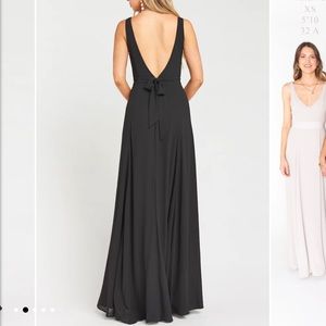 Show Me Your Mimi Jenn Maxi Bridesmaid Dress black